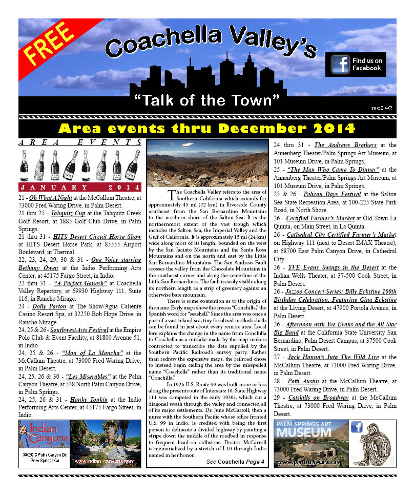 Coachella Valley Page 1