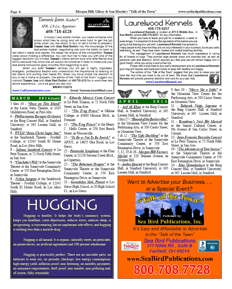 Morgan Hill, Gilroy & San Martin Page 6