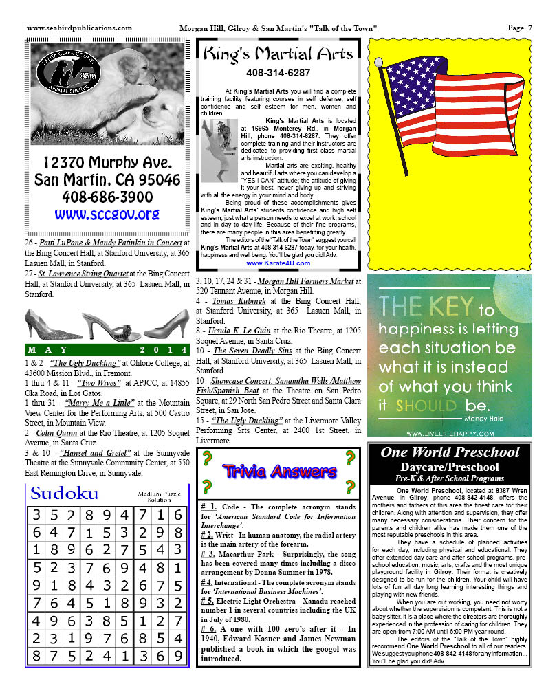 Morgan Hill, Gilroy & San Martin Page 7