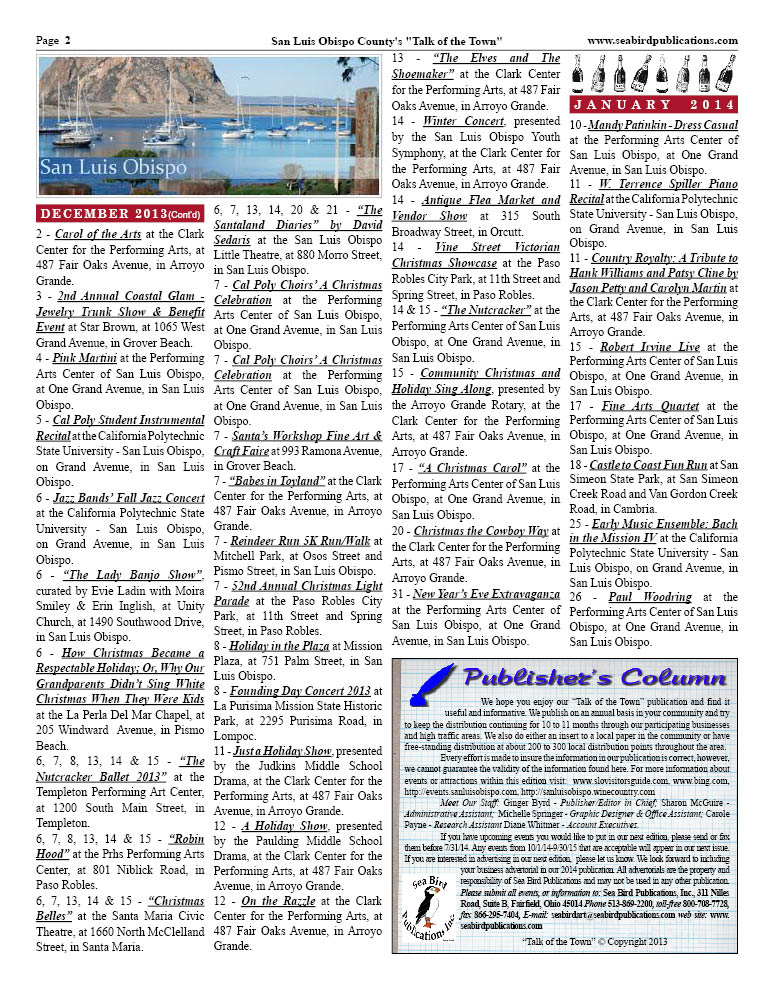 San Luis Obispo County Page  2