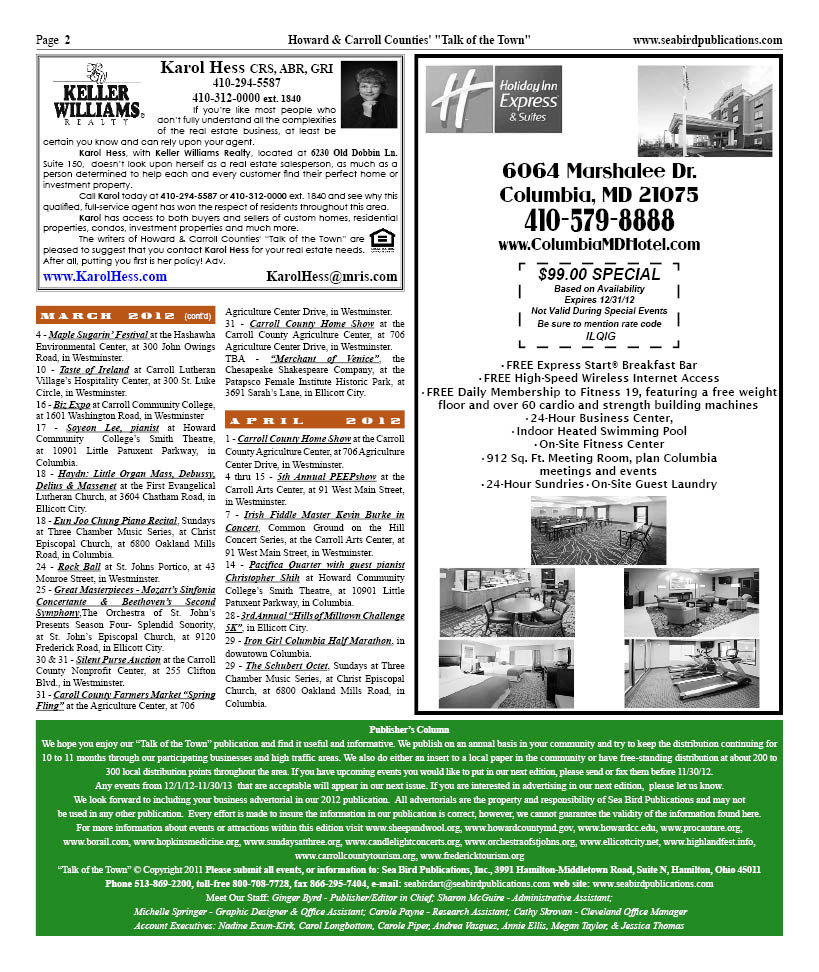 Howard & Carroll Counties' page 2