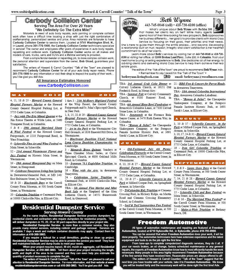 Howard & Carroll Counties' page 3