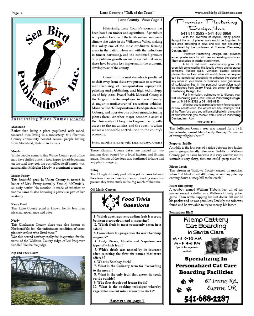 Lane County page 4