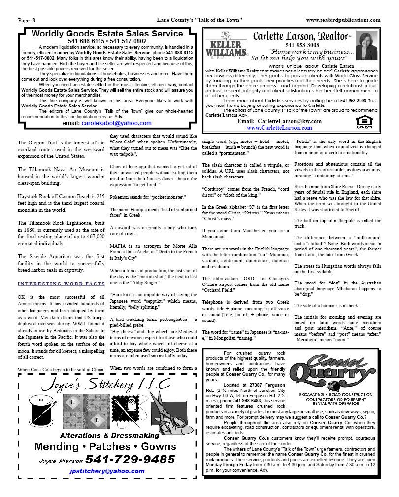 Lane County page 8