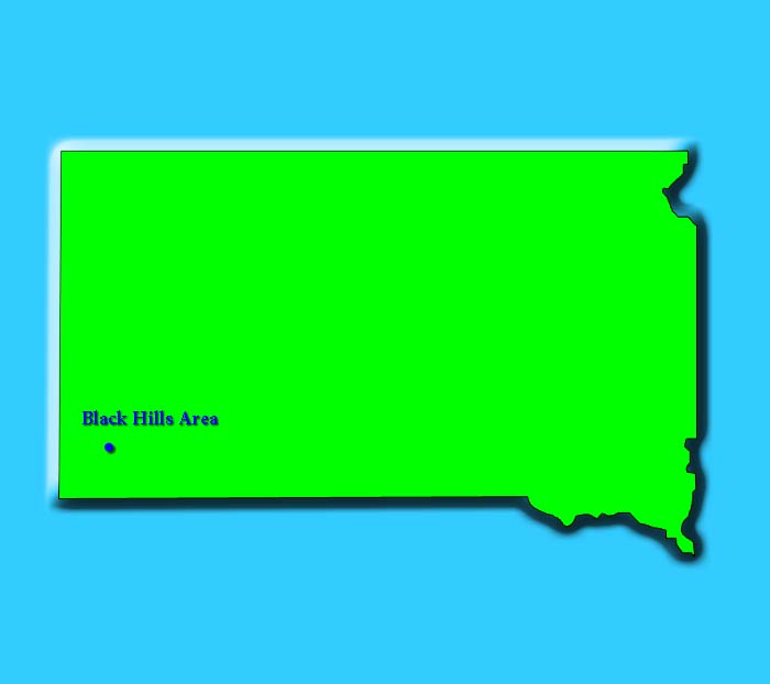 South Dakota map